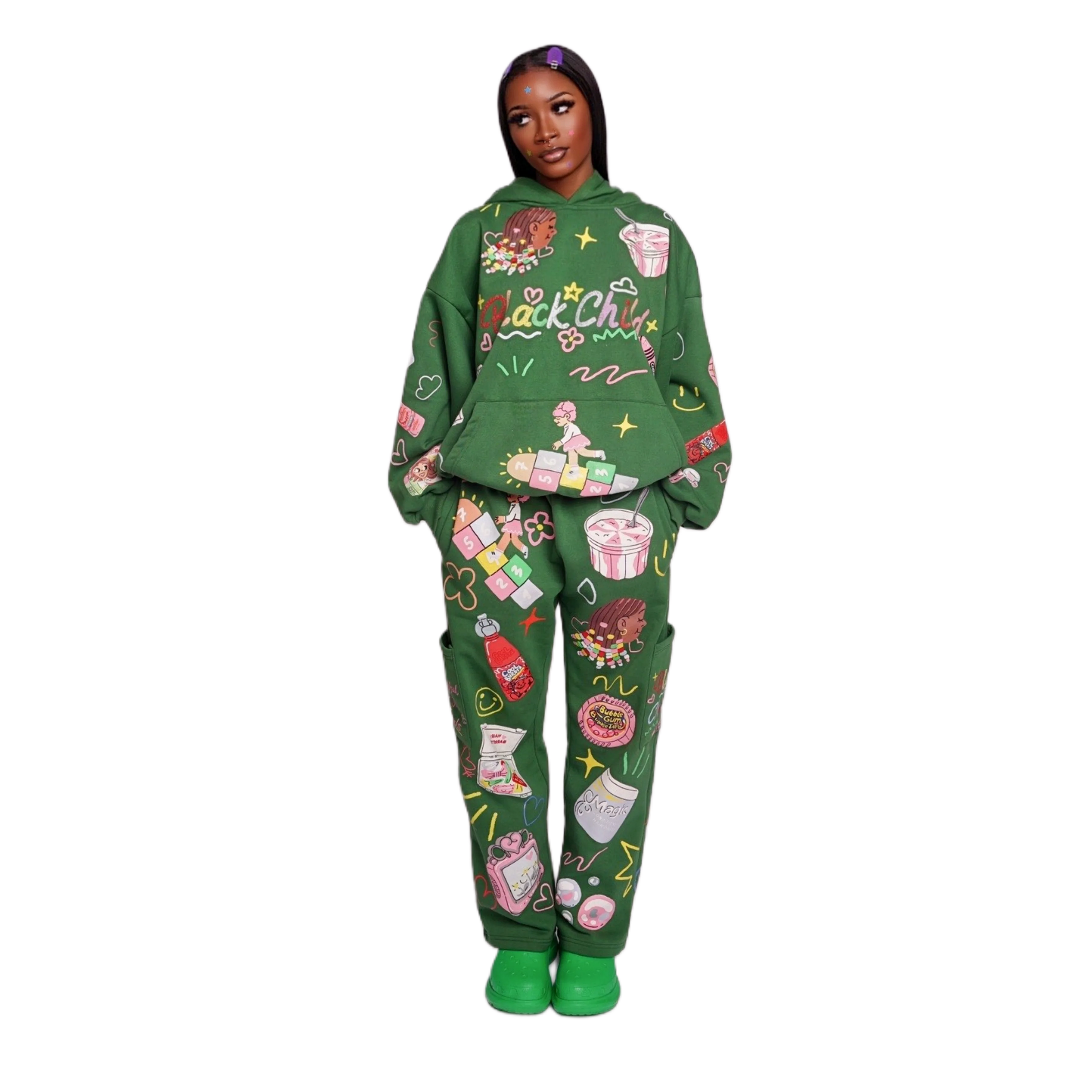 The Childhood Hoodie (Pine Green) - Image 5